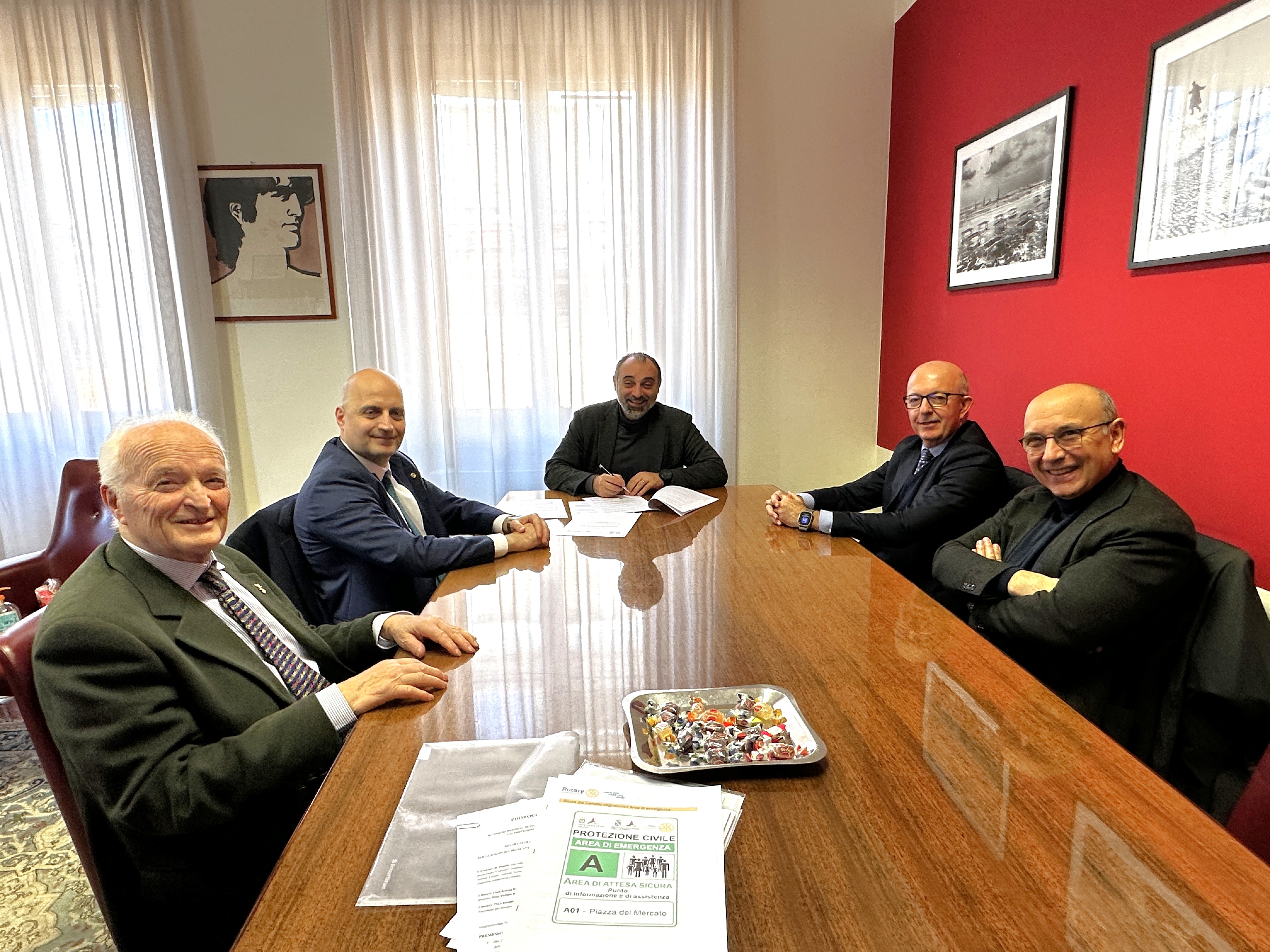 Protocollo d'Intesa tra i Rotary Club di Rimini e Comune di Rimini per la Protezione Civile